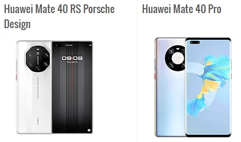ما الفرق بين هاتفي Mate 40 RS Porsche Design و Mate 40 Pro؟